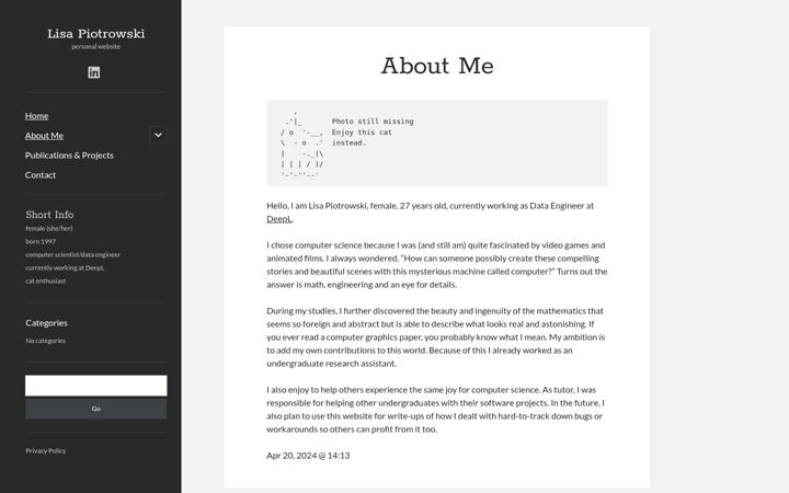 Screenshot of lisapi.com