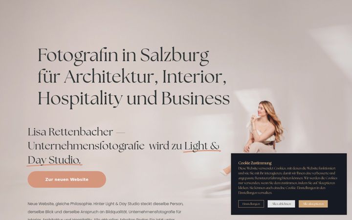 Screenshot of lisarettenbacher.com
