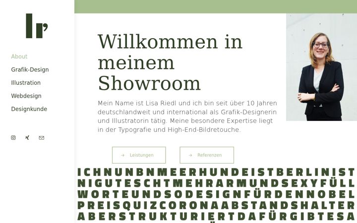 Screenshot of lisariedl.de