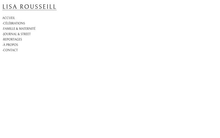 Screenshot of lisarousseill.com