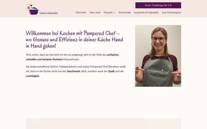 Screenshot of lisas-leckereien.de