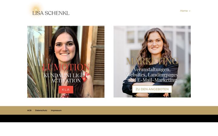 Screenshot of lisaschenkl.com