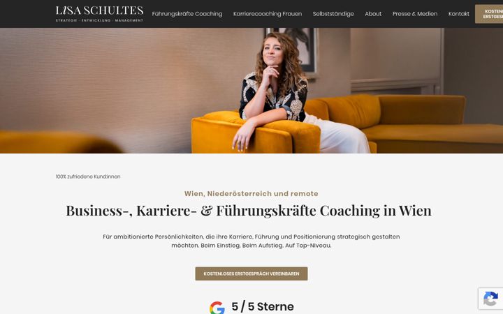 Screenshot of lisaschultes.com