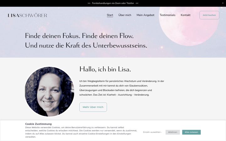 Screenshot of lisaschwoerer.de