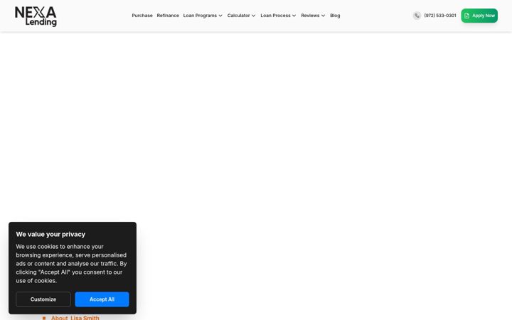 Screenshot of lisasloans.com