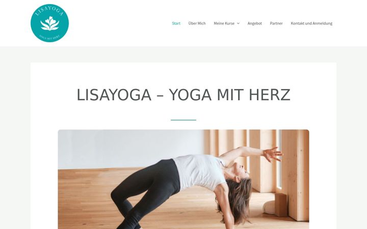 Screenshot of lisayoga.at