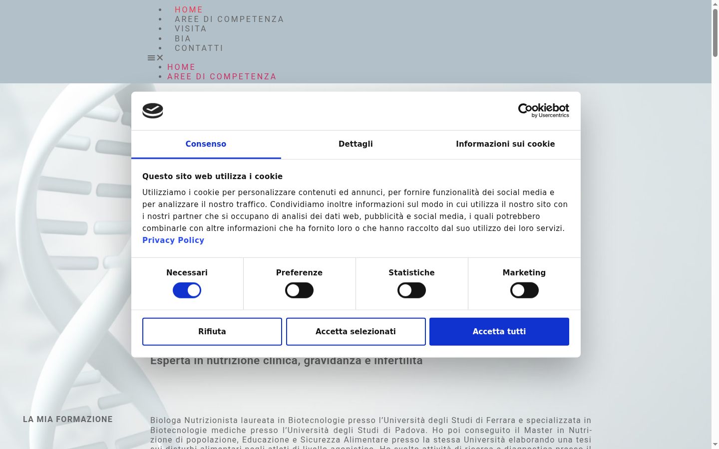 Zrzut ekranu banera zgody wyświetlanego przed jakąkolwiek interakcją