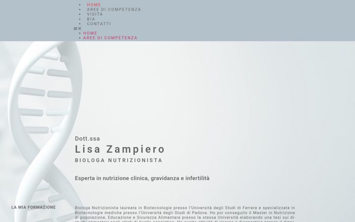 Screenshot of lisazampiero.it