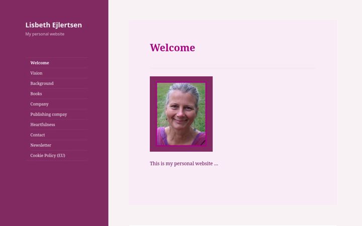Screenshot of lisbethejlertsen.com