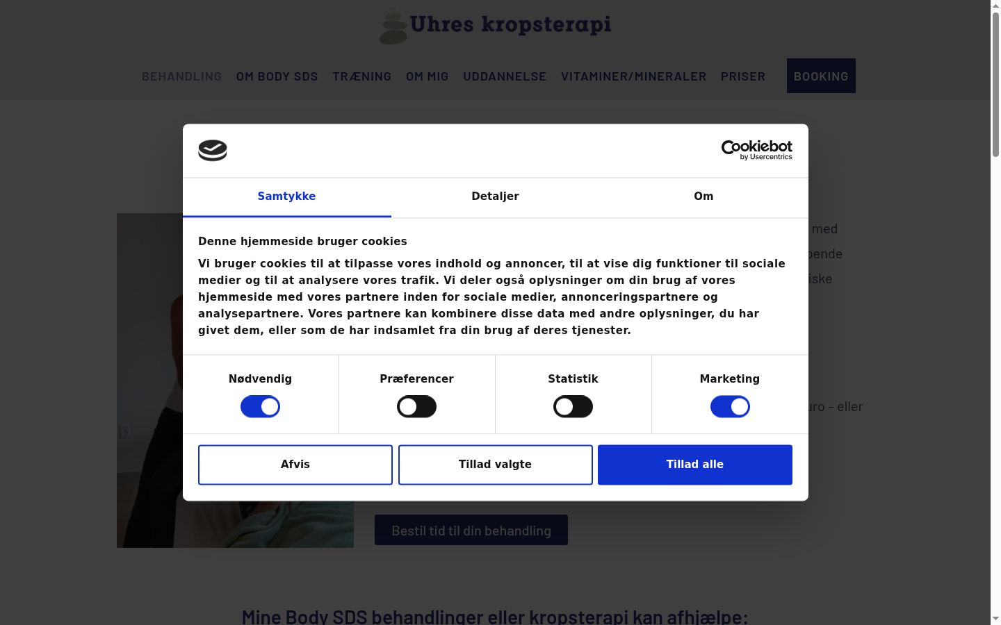 Screenshot van de toestemmingsbanner zoals getoond vóór enige interactie