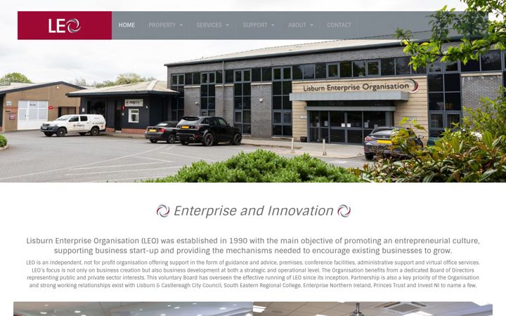 Screenshot of lisburn-enterprise.co.uk