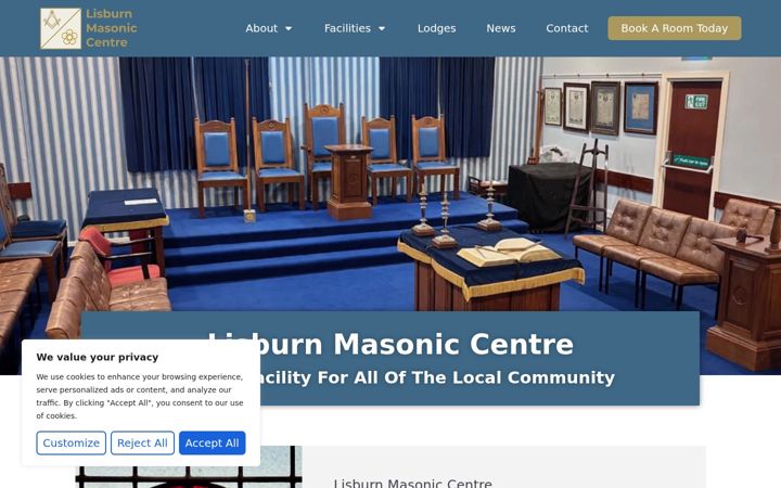 Screenshot of lisburnmasonic.org
