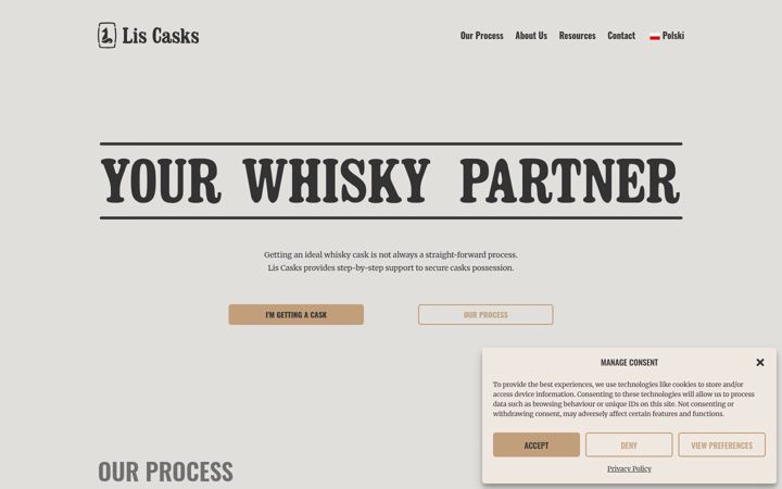 Screenshot of liscasks.com