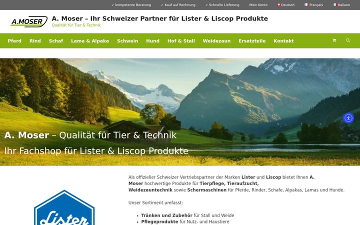 Screenshot of liscop.ch