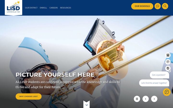 Screenshot of lisd.net
