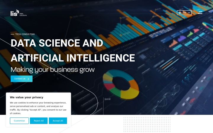 Screenshot of lisdatasolutions.com