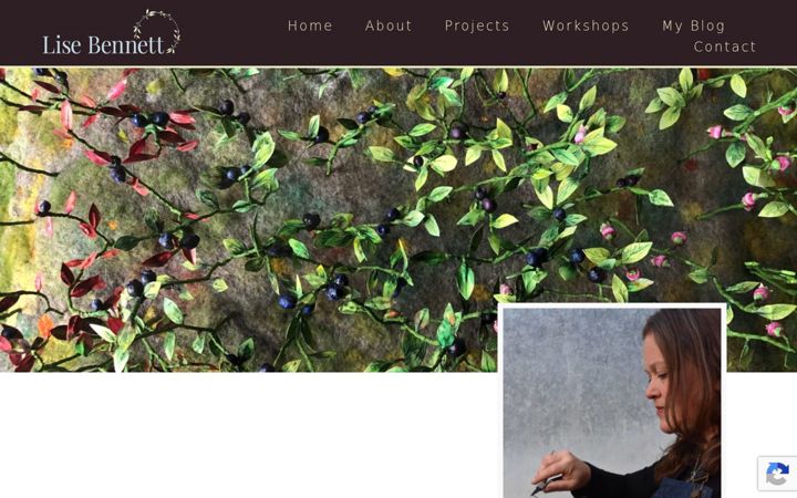 Screenshot of lisebennettartist.com