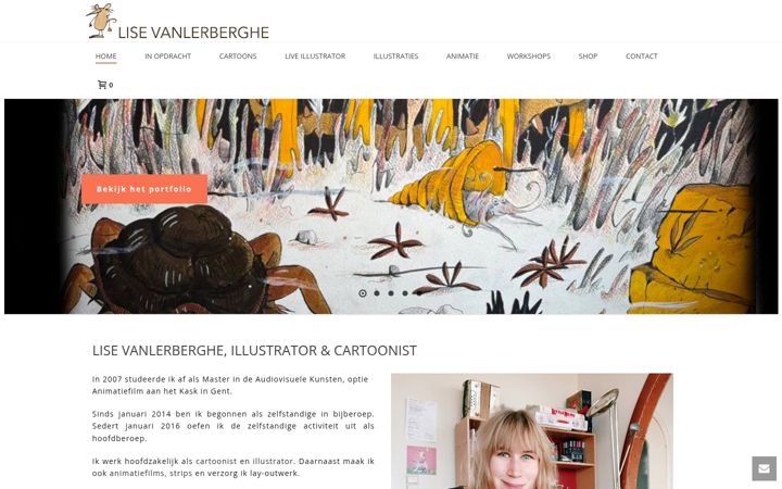 Screenshot of lisevanlerberghe.com
