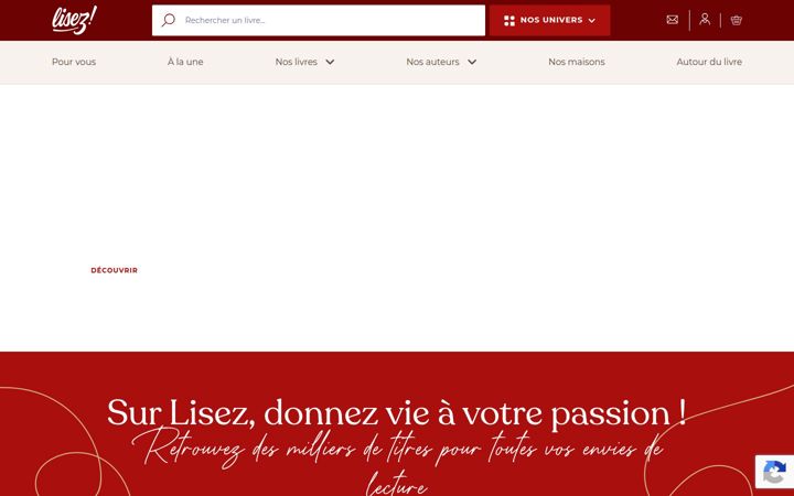 Screenshot of lisez.com