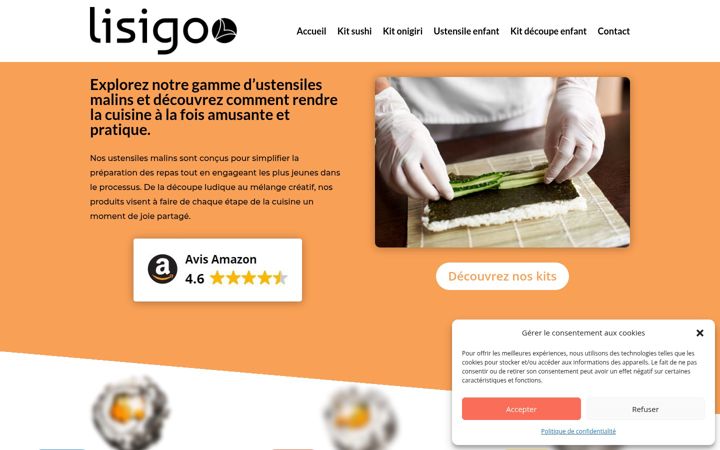 Screenshot of lisigoo.com