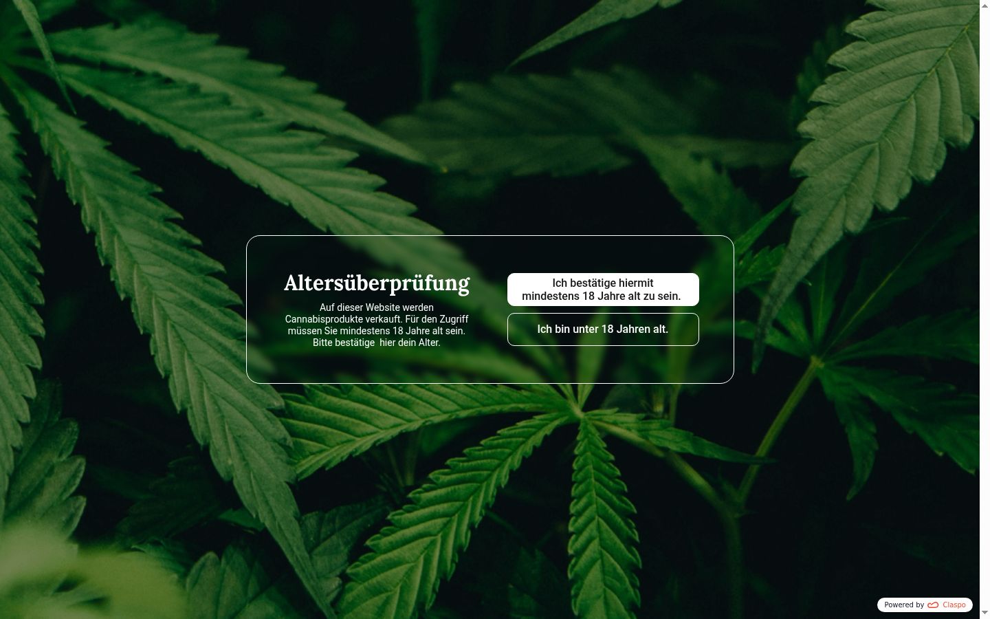 Captura de ecrã do banner de consentimento apresentado antes de qualquer interação