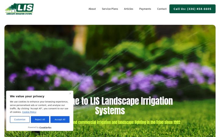 Screenshot of lislandscape.com