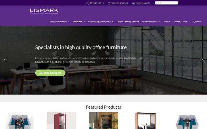 Screenshot of lismark.co.uk