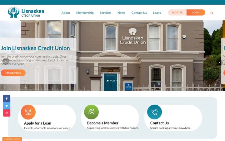 Screenshot of lisnaskeacu.com