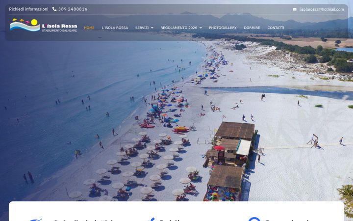 Screenshot of lisolarossa.it