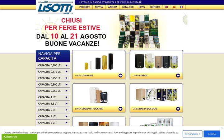 Screenshot of lisottigroup.it