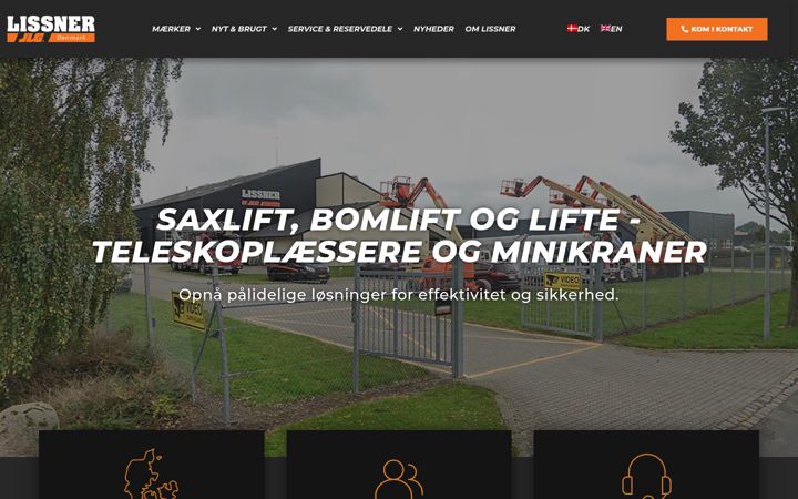Screenshot of lissneraps.dk