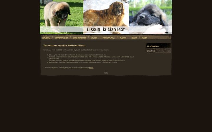 Screenshot of lissunjalianleot.net