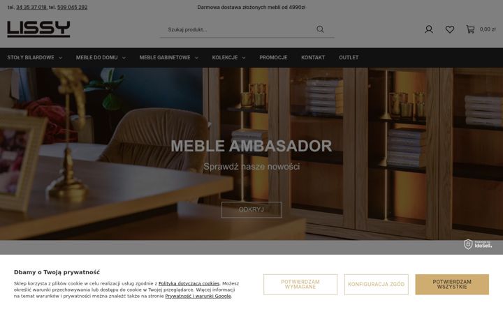 Screenshot of lissy.pl