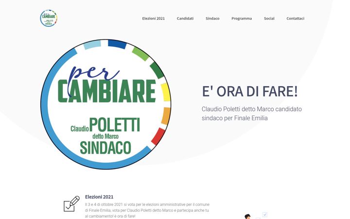 Screenshot of listacivicapercambiare.it