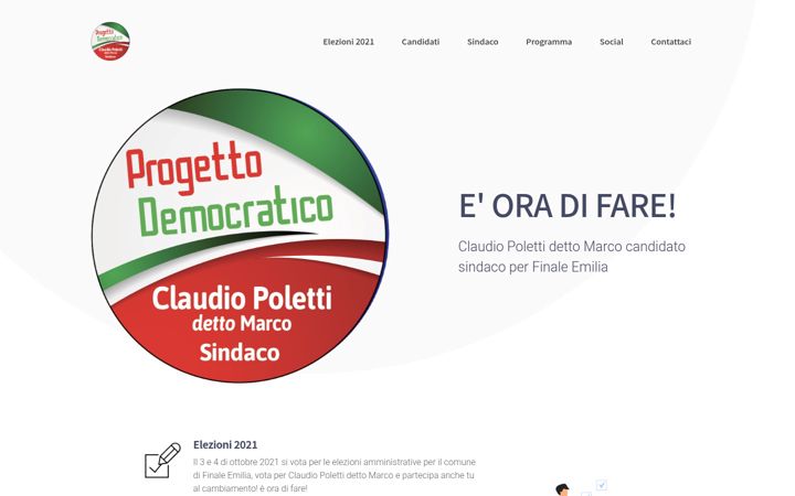 Screenshot of listacivicaprogettodemocratico.it