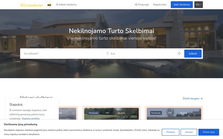 Screenshot of listandrelax.com