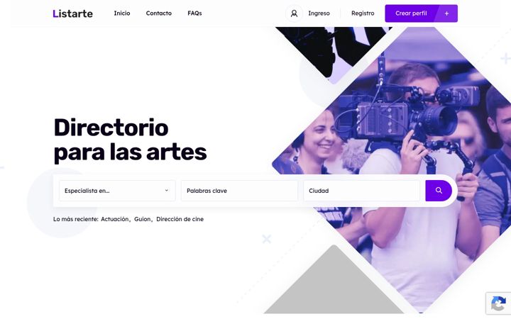 Screenshot of listarte.com