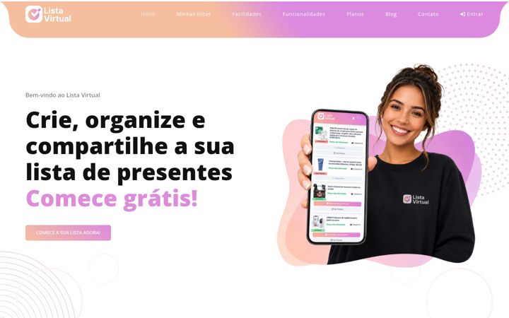 Screenshot of listavirtual.com.br