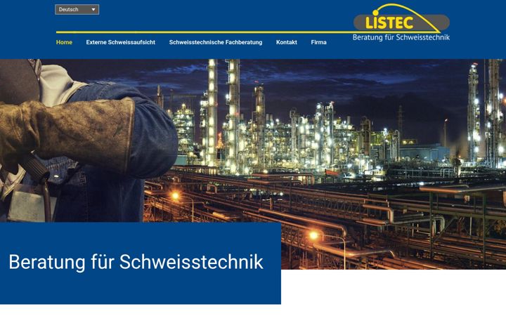 Screenshot of listec.ch