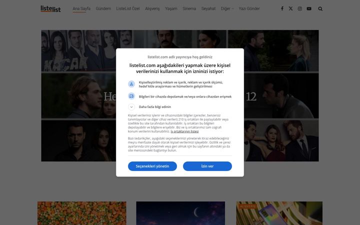 Screenshot ta' listelist.com