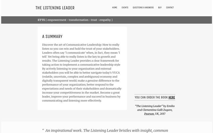 Screenshot of listening-leader.com