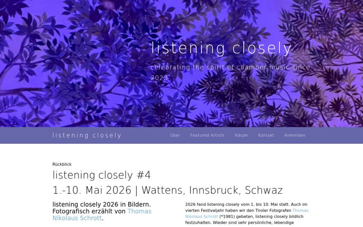 Screenshot of listeningclosely.eu