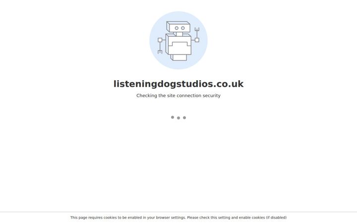 Ekraanipilt saidist listeningdogstudios.co.uk