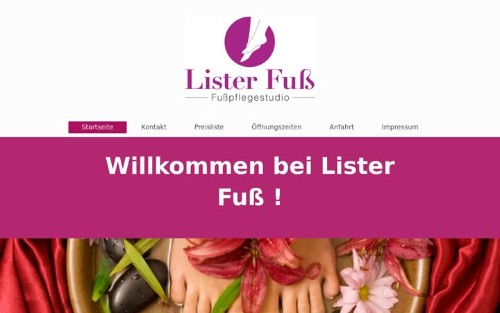 Screenshot of lister-fuss.de