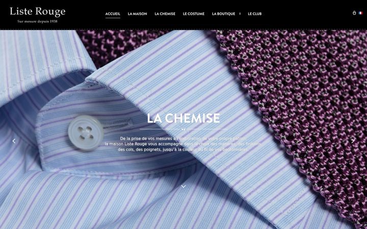 Screenshot of listerouge.fr