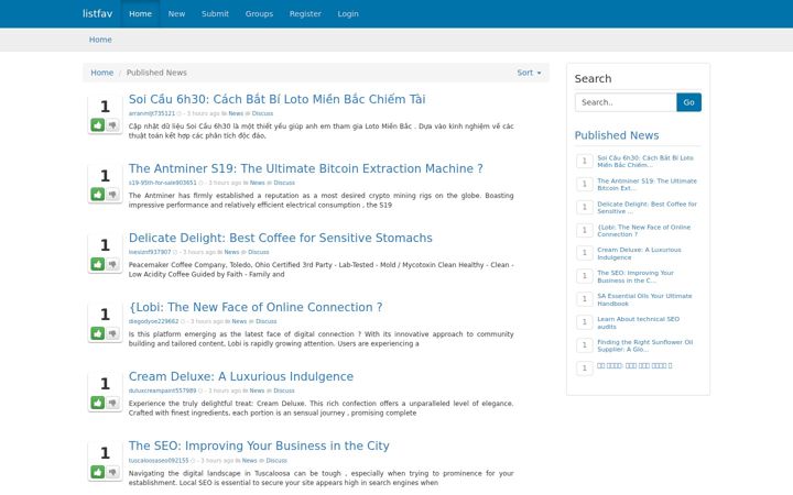 Screenshot of listfav.com