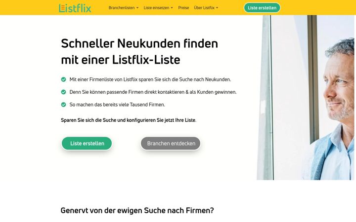 Screenshot of listflix.de