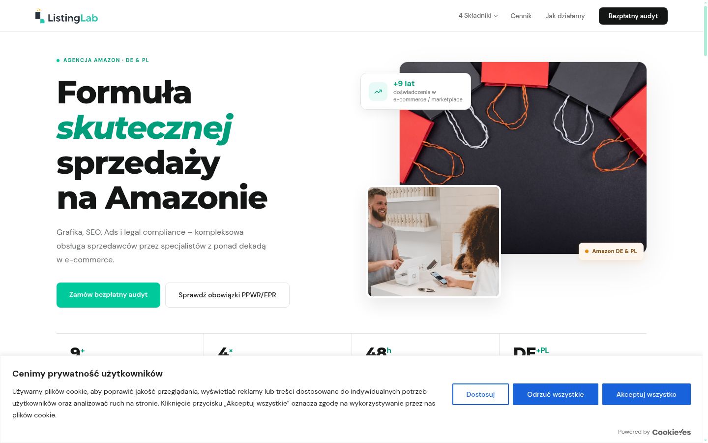 Sutikimo reklamjuostės, rodytos prieš bet kokią sąveiką, ekrano kopija