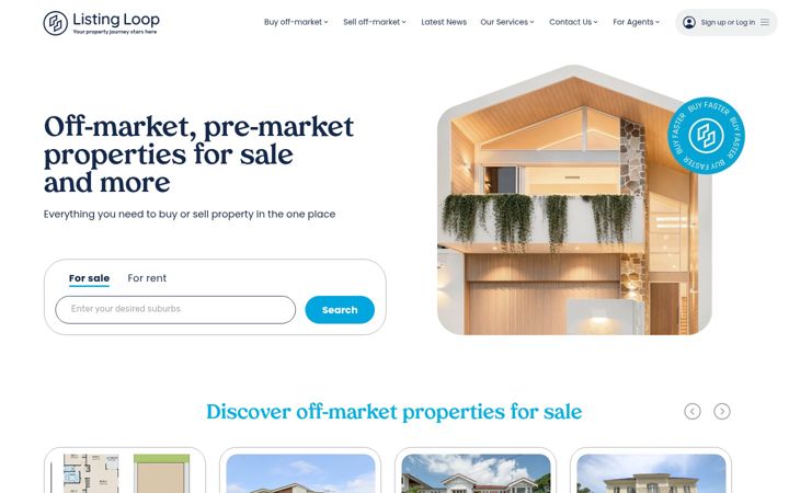 Screenshot of listingloop.com.au