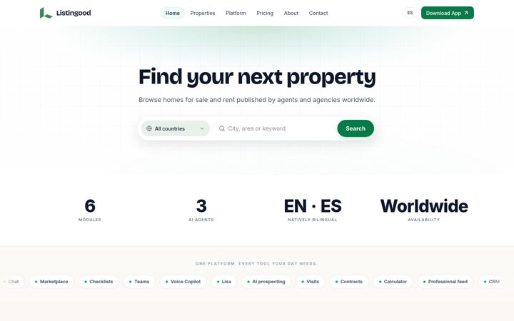 Екранна снимка на listingood.site